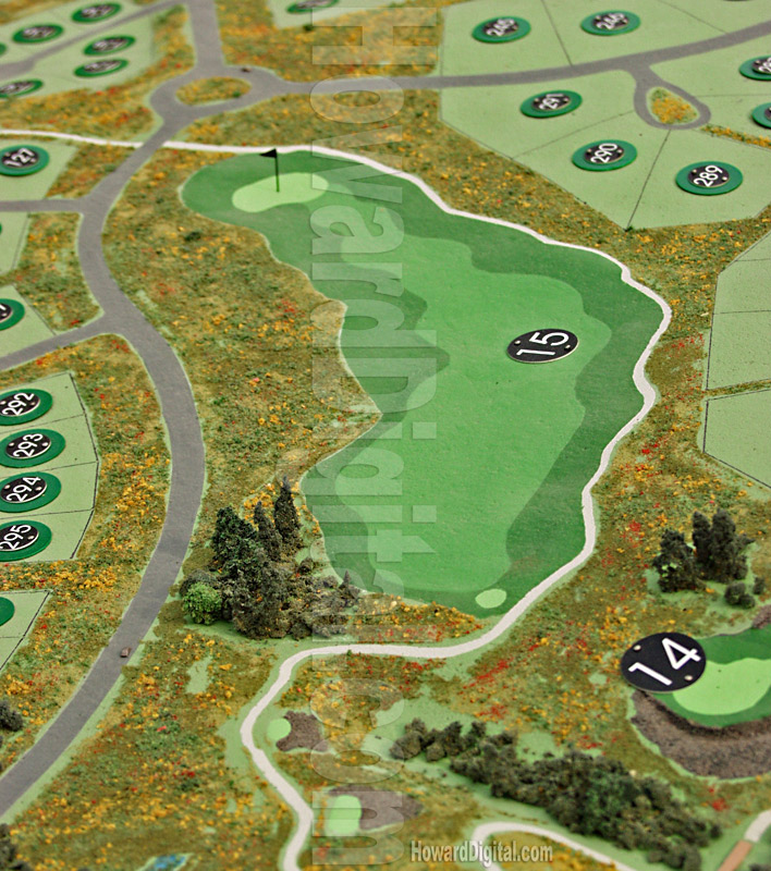 Golf Course Models - The Club at Black Rock Golf Course Model - Coeur d'Alene, Idaho, ID Model-10