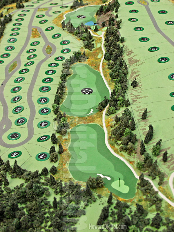 Golf Course Models - The Club at Black Rock Golf Course Model - Coeur d'Alene, Idaho, ID Model-07