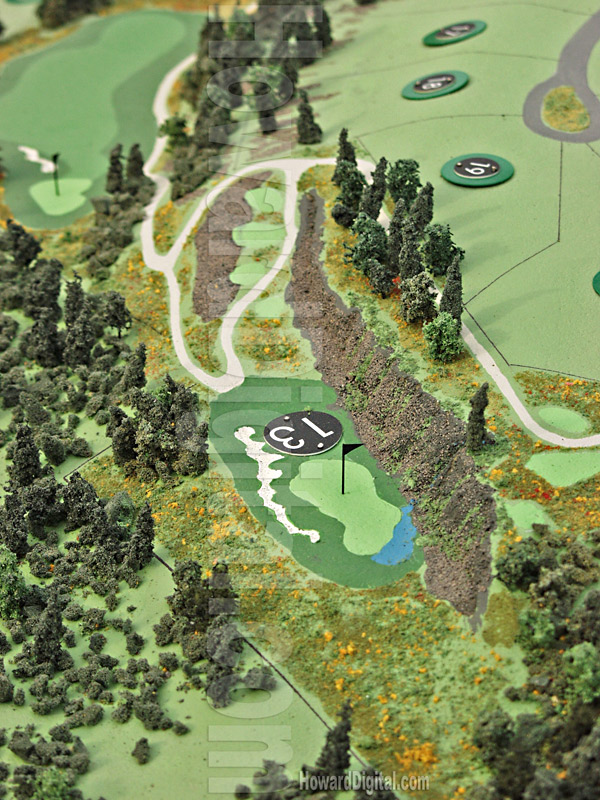 Golf Course Models - The Club at Black Rock Golf Course Model - Coeur d'Alene, Idaho, ID Model-08