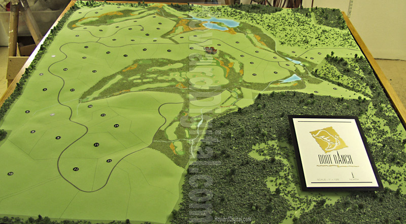 Golf Course Models - Boot Ranch Golf Course Model - Fredericksburg, Texas, TX Model-01