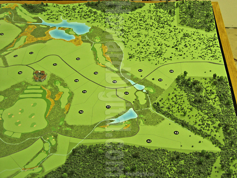 Golf Course Models - Boot Ranch Golf Course Model - Fredericksburg, Texas, TX Model-02