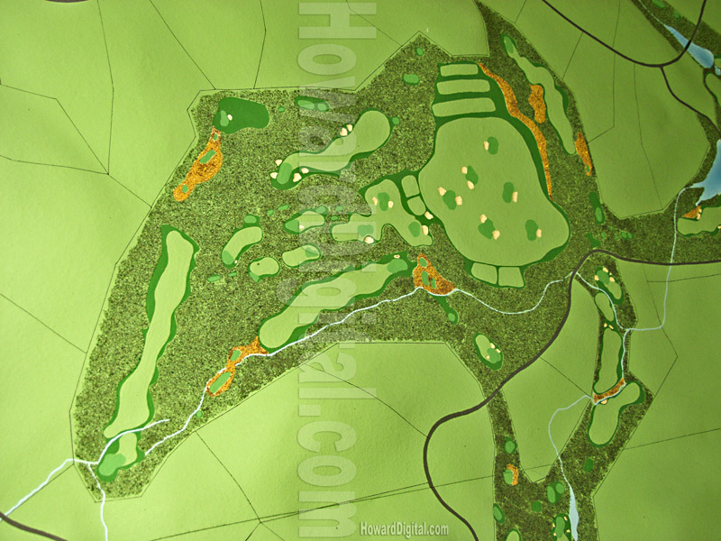 Golf Course Models - Boot Ranch Golf Course Model - Fredericksburg, Texas, TX Model-04