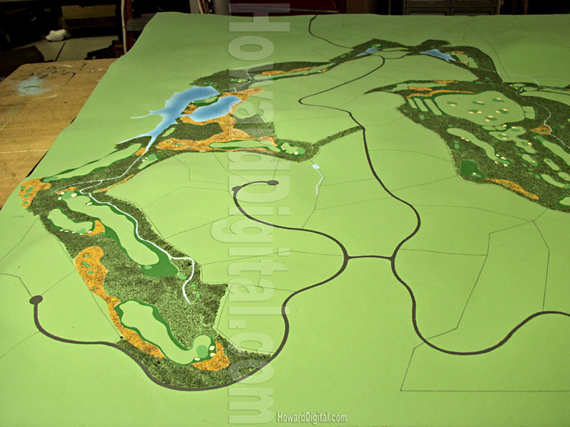 Golf Course Models - Boot Ranch Golf Course Model - Fredericksburg, Texas, TX Model-08