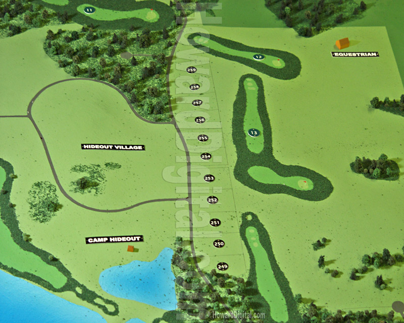 Golf Course Models - Hideout Lake Golf Course Model - San Juan Mountains, Colorado, CO Model-07