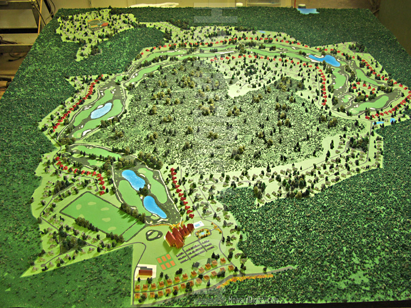 Golf Course Models - Latvia Dubaila Golf Course Model - Location Model-02