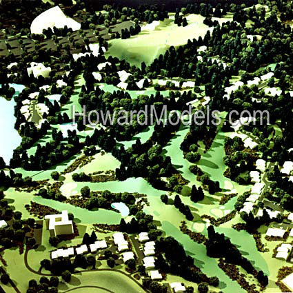 Golf Course Models - Pine Knob Golf Course Model - Clarkston, Michigan, MI Model-01