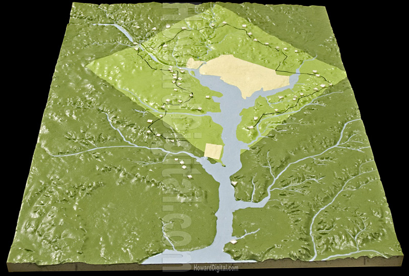 Landform Models - The Defenses of Washington Landform Model - The Defenses of Washington