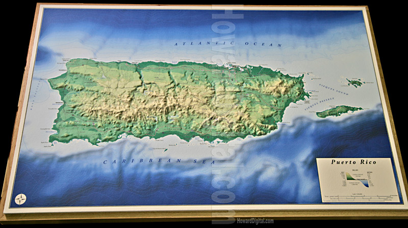 Raised Relief Maps - Puerto Rico Model - Location