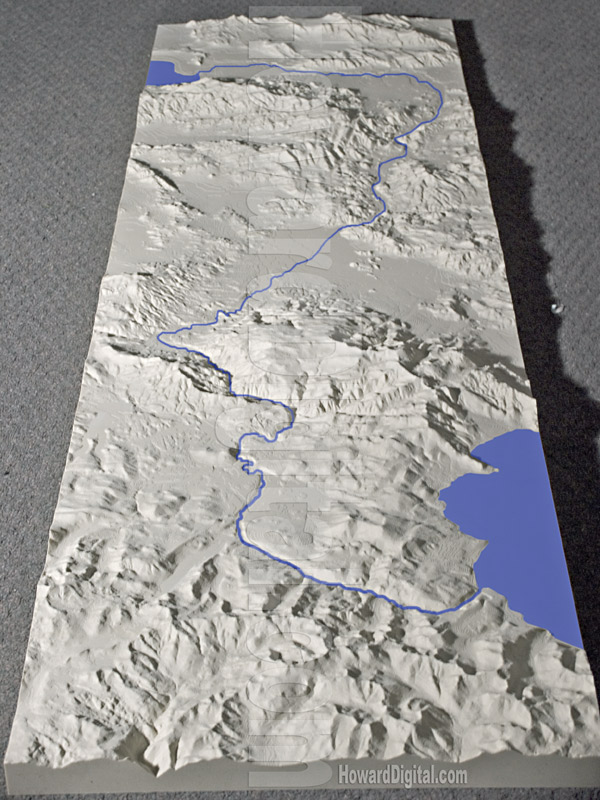 Landform Models - Truckee River Model - Truckee, Nevada, NV