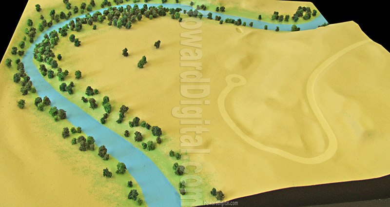 Relief Map - Larsen Relief Map - Williamsport, Pennsylvania, PA Model-02