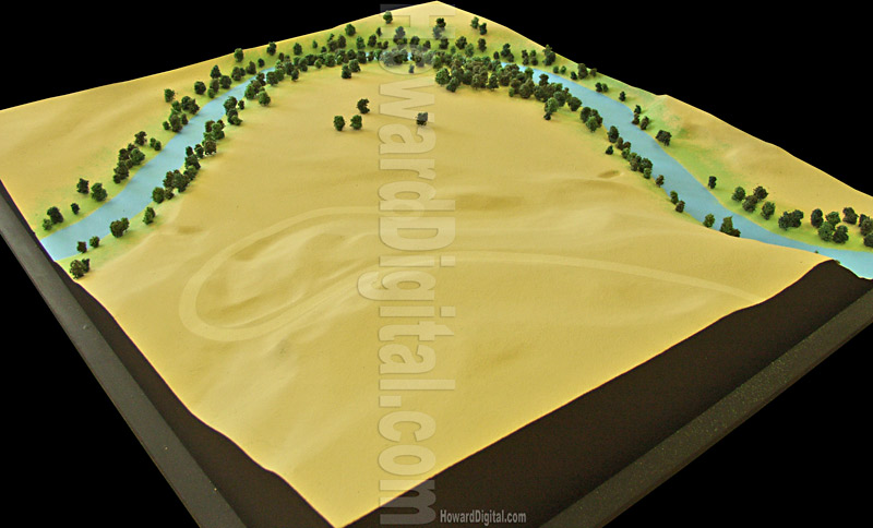 Relief Map - Larsen Relief Map - Williamsport, Pennsylvania, PA Model-03