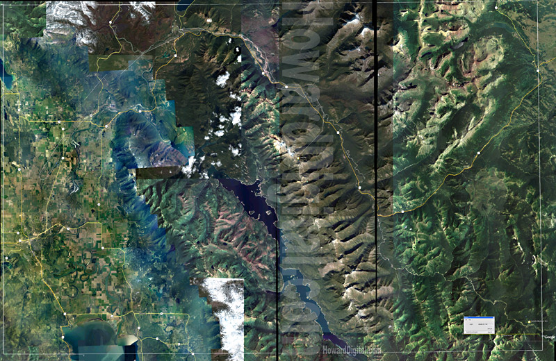 Raised Relief Maps - Montana Crash Site Model - Montana