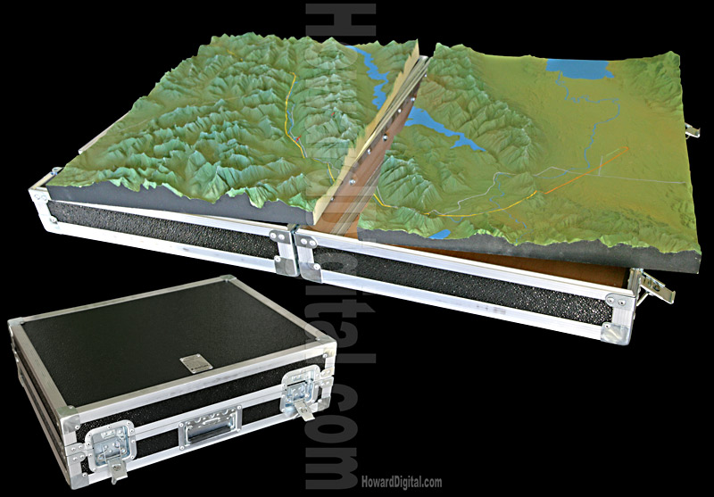 Raised Relief Maps - Montana Crash Site Model - Montana