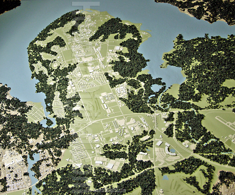 Relief Maps - Ft. Belvoir Model - SOM Ft. Belvoir