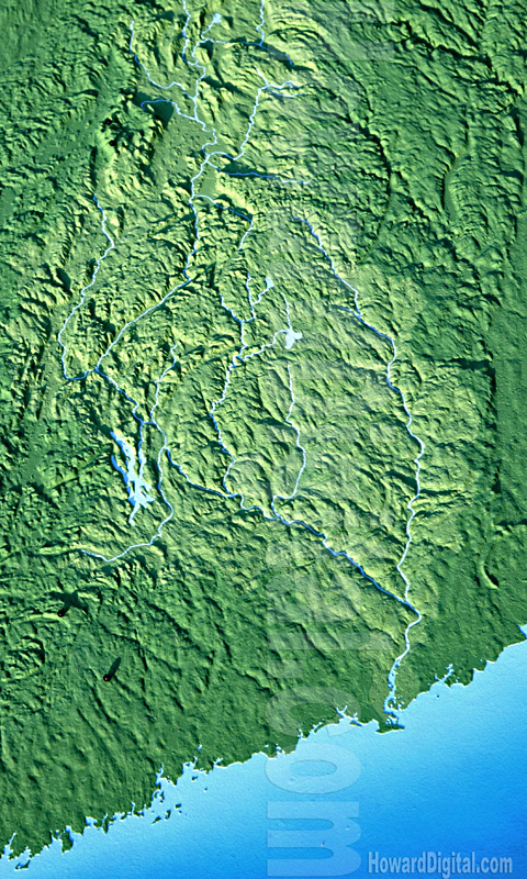 Terrain Models - Housatonic Watershed Terrain Model - Massachusetts, Connecticut, New York Model-04