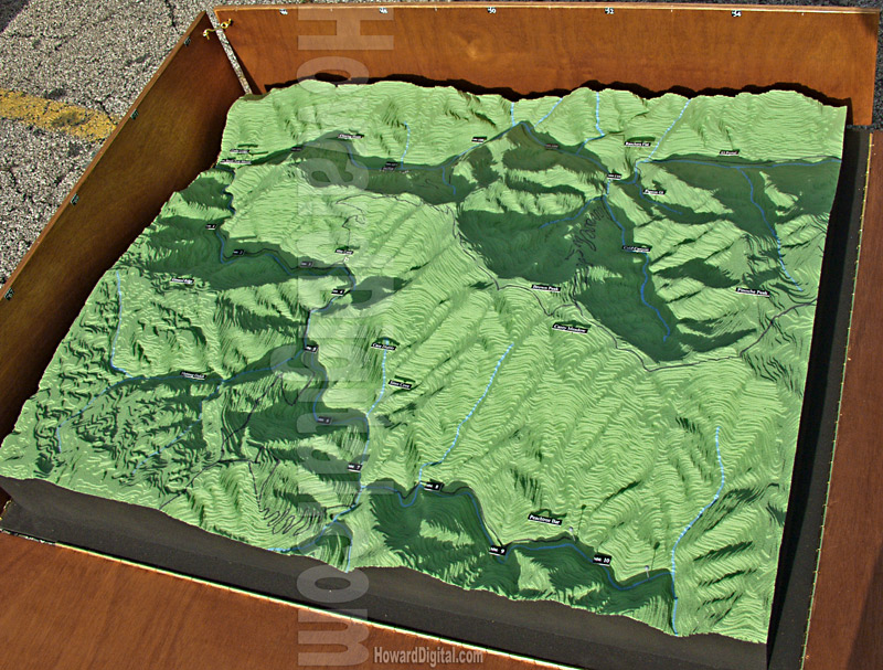 El Portal Topographic Models - El Portal Topographic Model - El Portal, California, CA