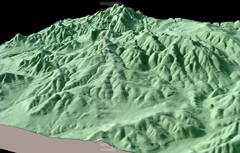 Idaho Topographic Site Model - Idaho Topo Topographic Model