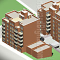 Westwood Terrace Model - Howard Architectural Models