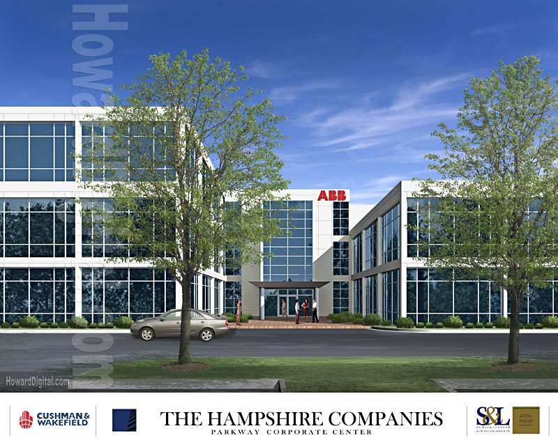 Architectural Illustration - Parkway Corporate Center - Glen Rock New Jersey NJ