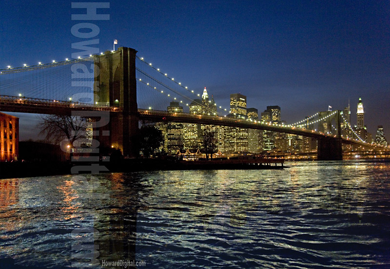 Brooklyn Bridge at night